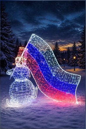 Снеговик с флагом — Terra Light